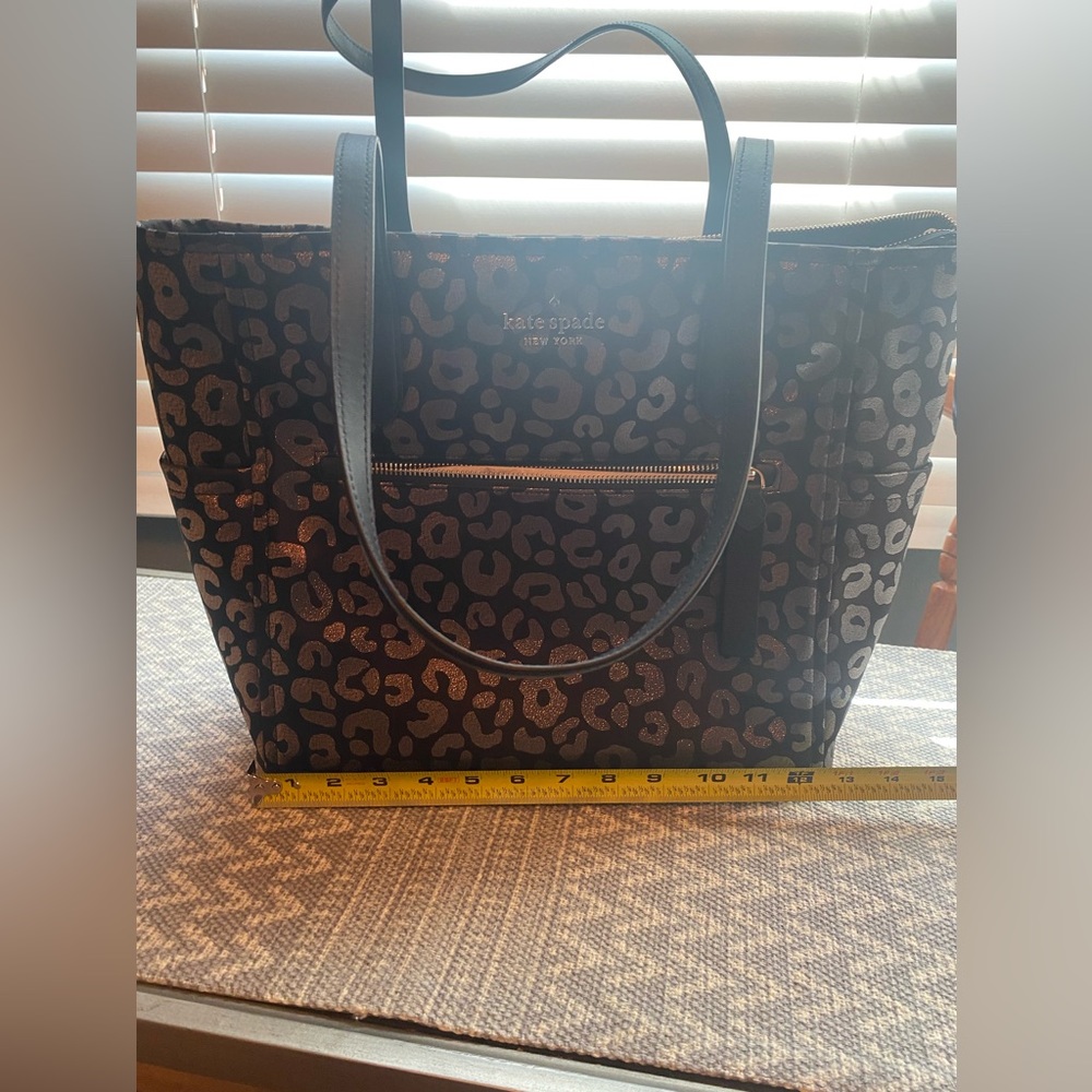 NWT Kate Spade black multi Chelsea large tote
